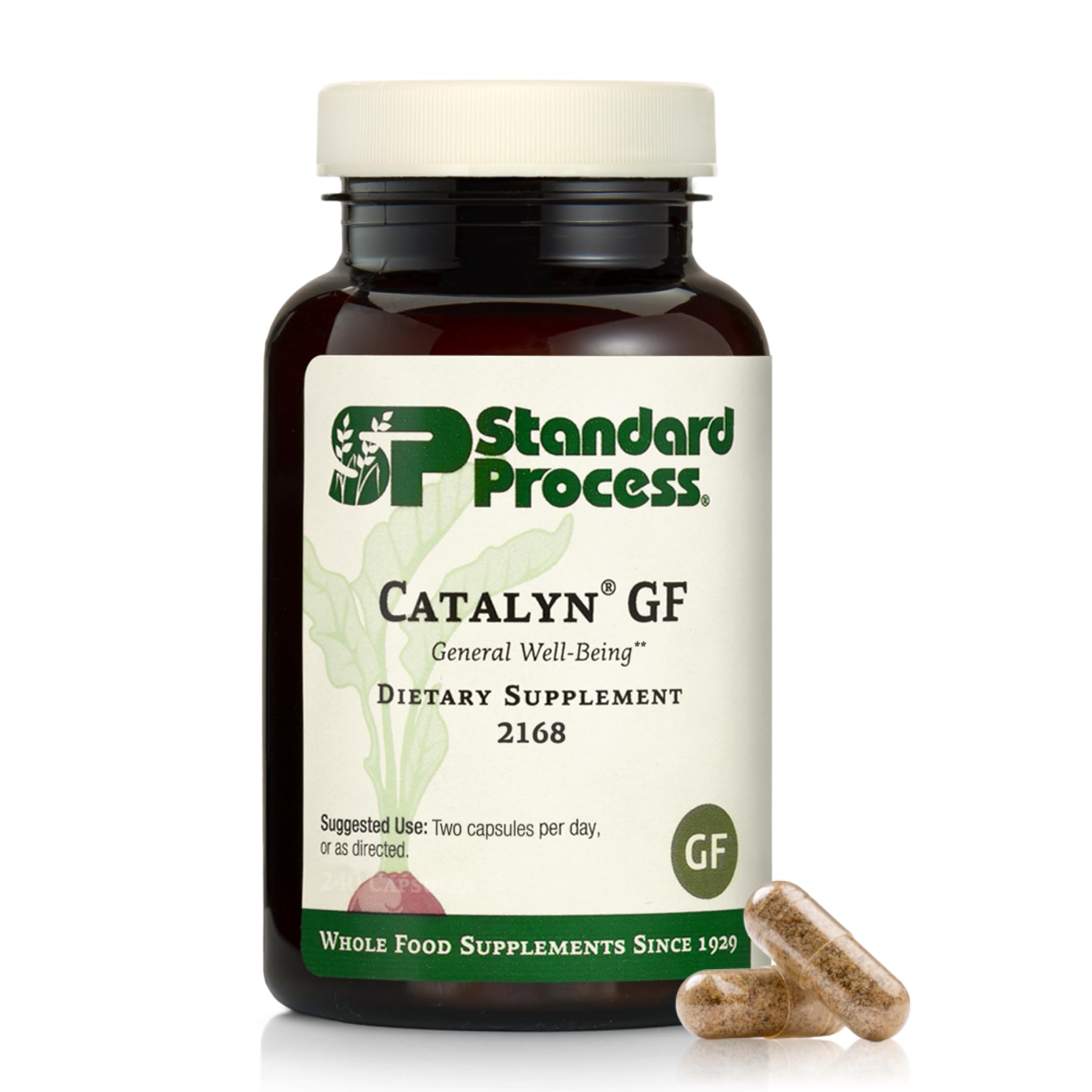 Catalyn Standard Process gélules sans gluten, nutriments issus d'aliments entiers pour le quotidien.