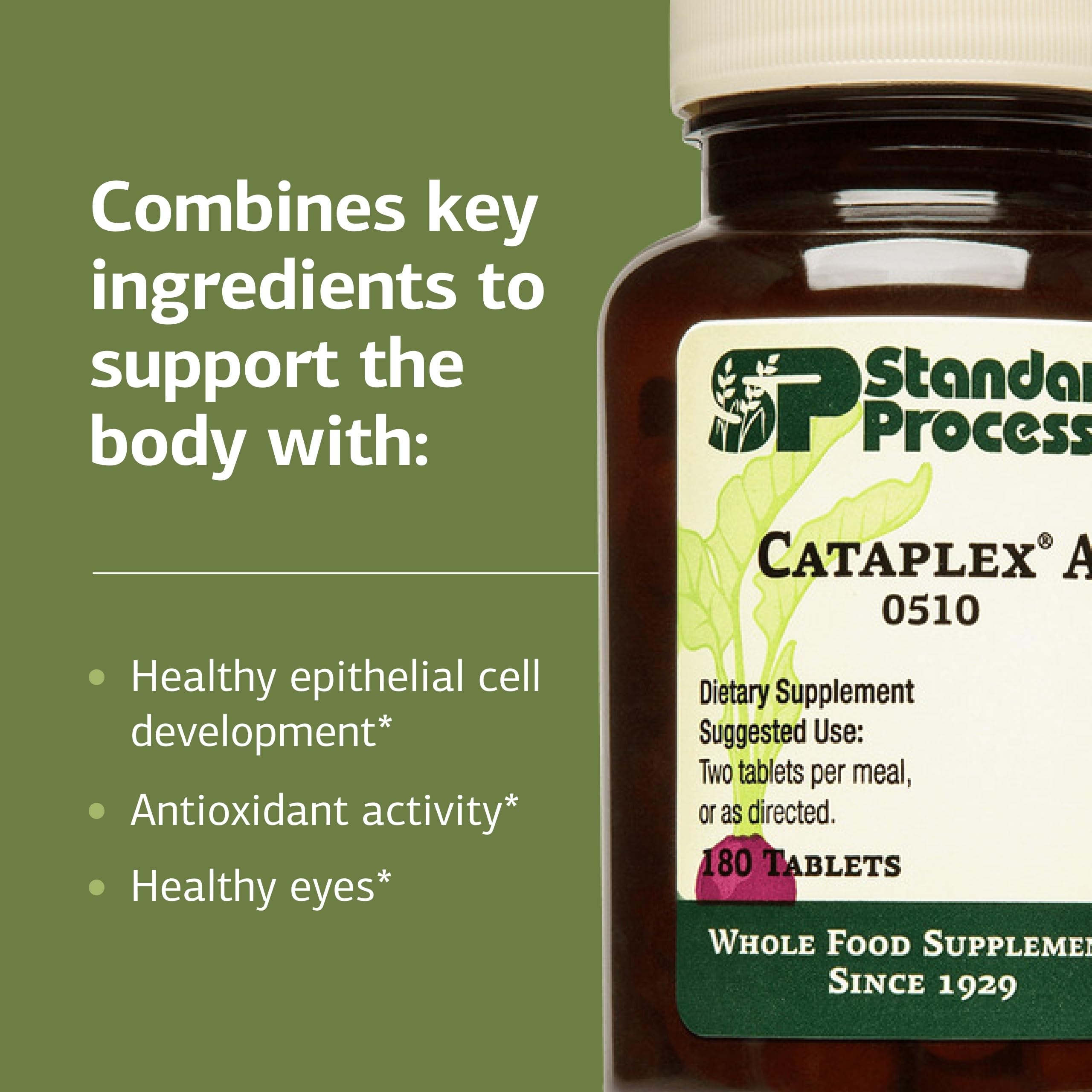 Cataplex A: vitamine A antioxydante issue de sources végétales et ingrédients variés.
