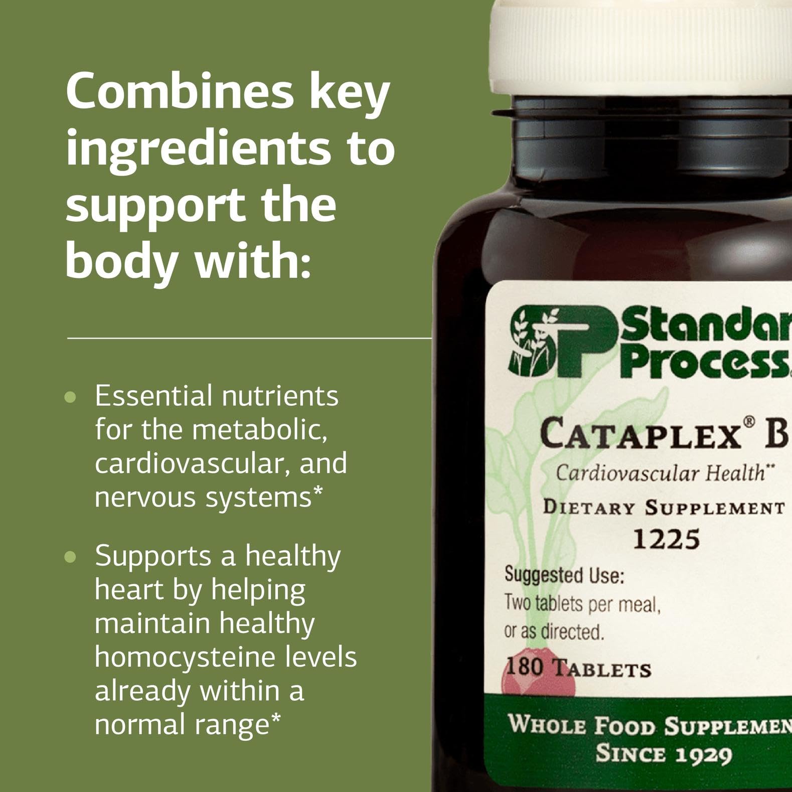 Cataplex B Standard Process – métabolisme énergie et homocystéine normale