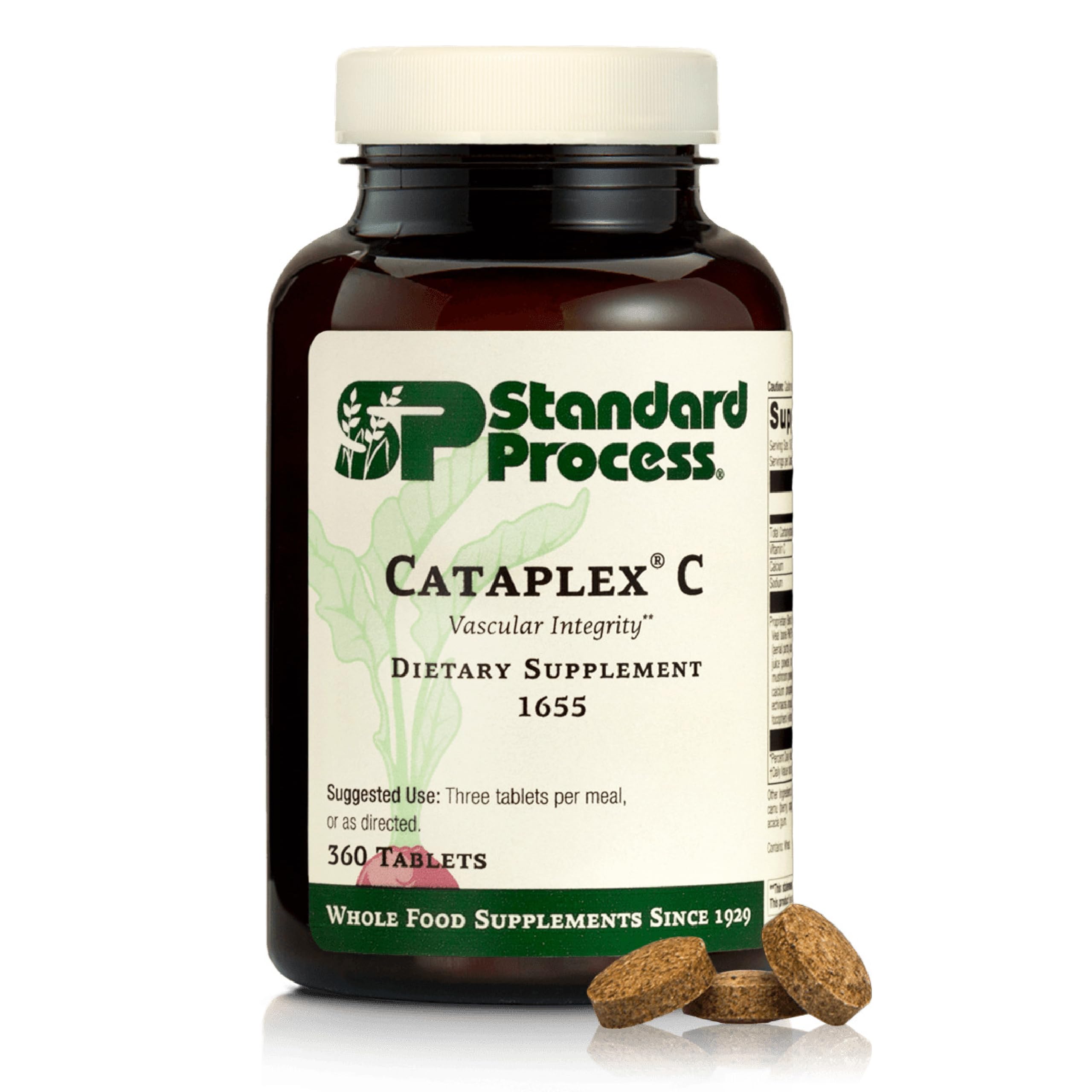 Cataplex C Standard Process sur bouteille, soutien immunitaire potentiel et peau saine