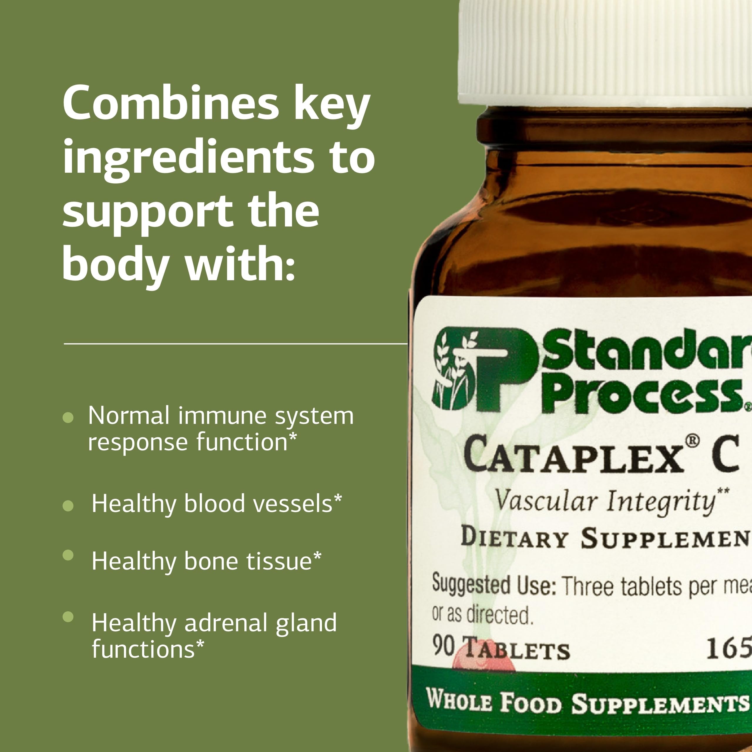 Tablettes Cataplex C en gros plan, soutien potentiel des tissus conjonctifs.