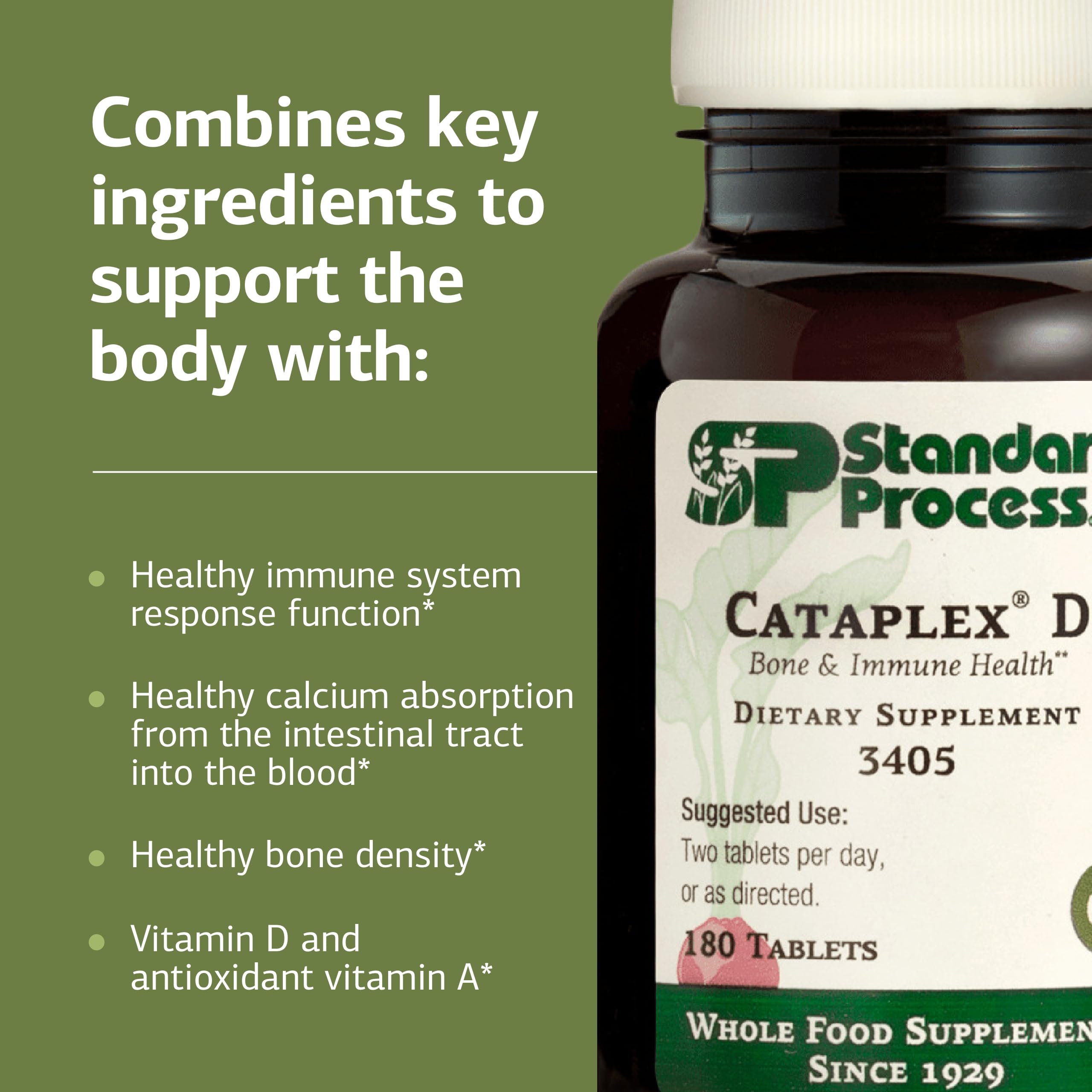 Boîte Cataplex D Standard Process: emballage pratique et sans gluten.