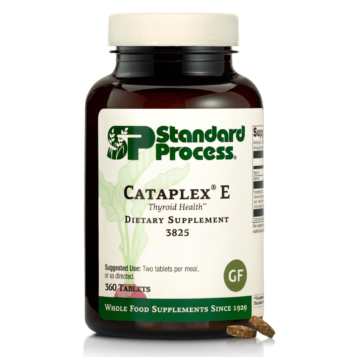 Cataplex E de Standard Process: bouteille de tablettes prête à être intégrée dans votre routine.