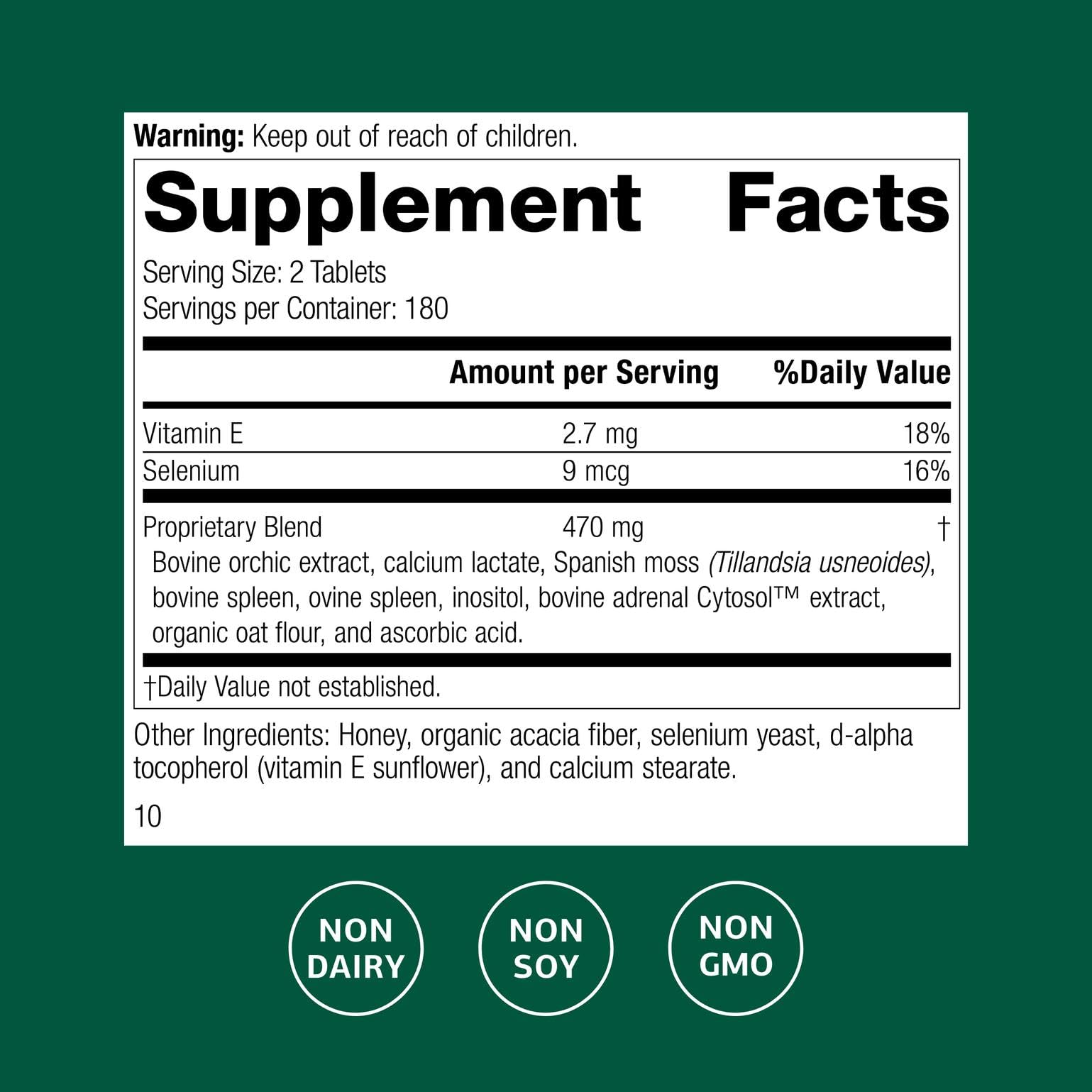 Cataplex E2 : vitamine E et sélénium, nutriments essentiels pour les cellules.