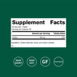 Tablettes Standard Process Choline mises en avant pour le métabolisme des graisses.