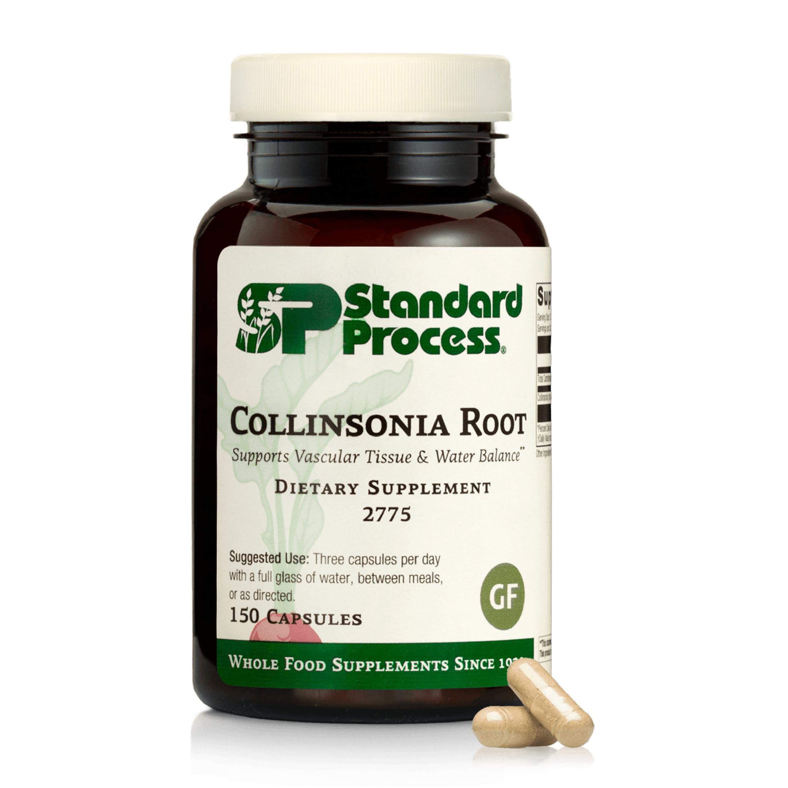 Standard Process Collinsonia Root – bouteillon visible et design soigné pour l’usage quotidien