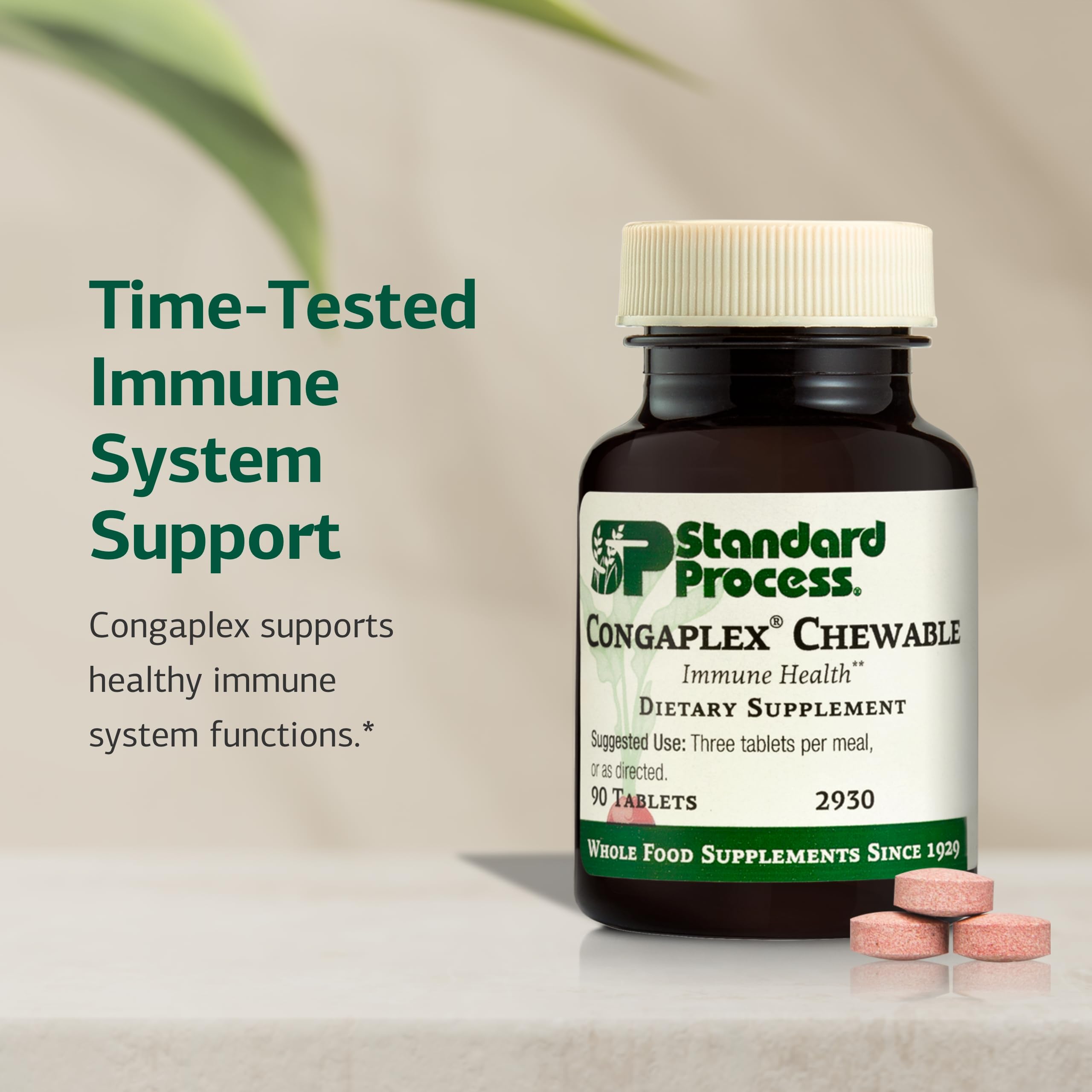 Congaplex Chewable – bouchées fruitées au goût framboise pour routine quotidienne.