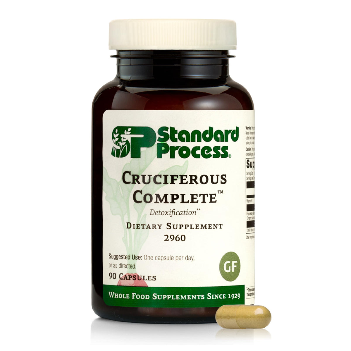 Standard Process Cruciferous Complete – bouteille de 90 capsules, soutien naturel du foie