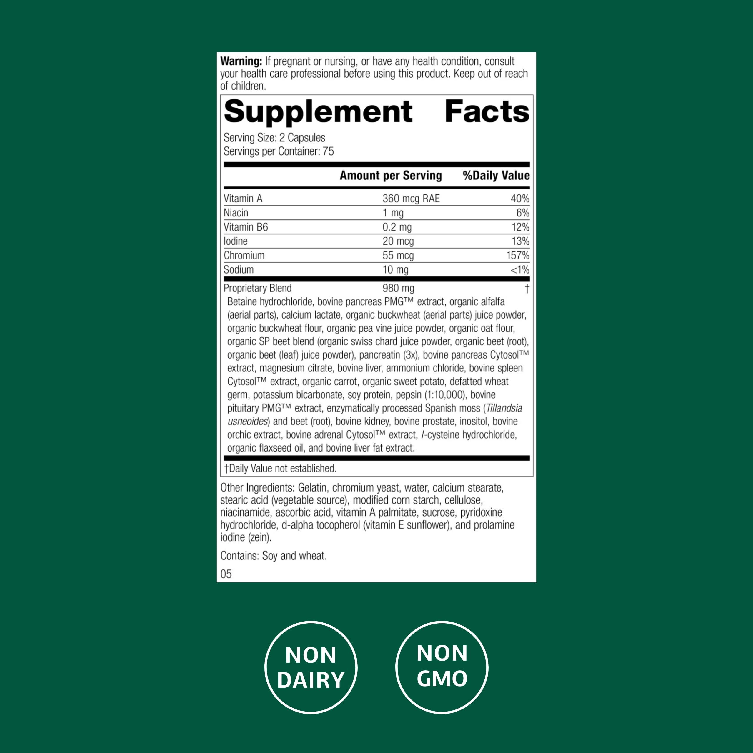 Diaplex: capsules visibles, formulation sans lactose adaptée à divers régimes