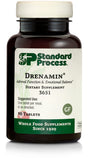 Standard Process Drenamin — bouteille de 90 comprimés, soutien potentiel au stress