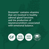 Standard Process Drenamin — étiquette visible, sans gluten, sans lactose et sans soja
