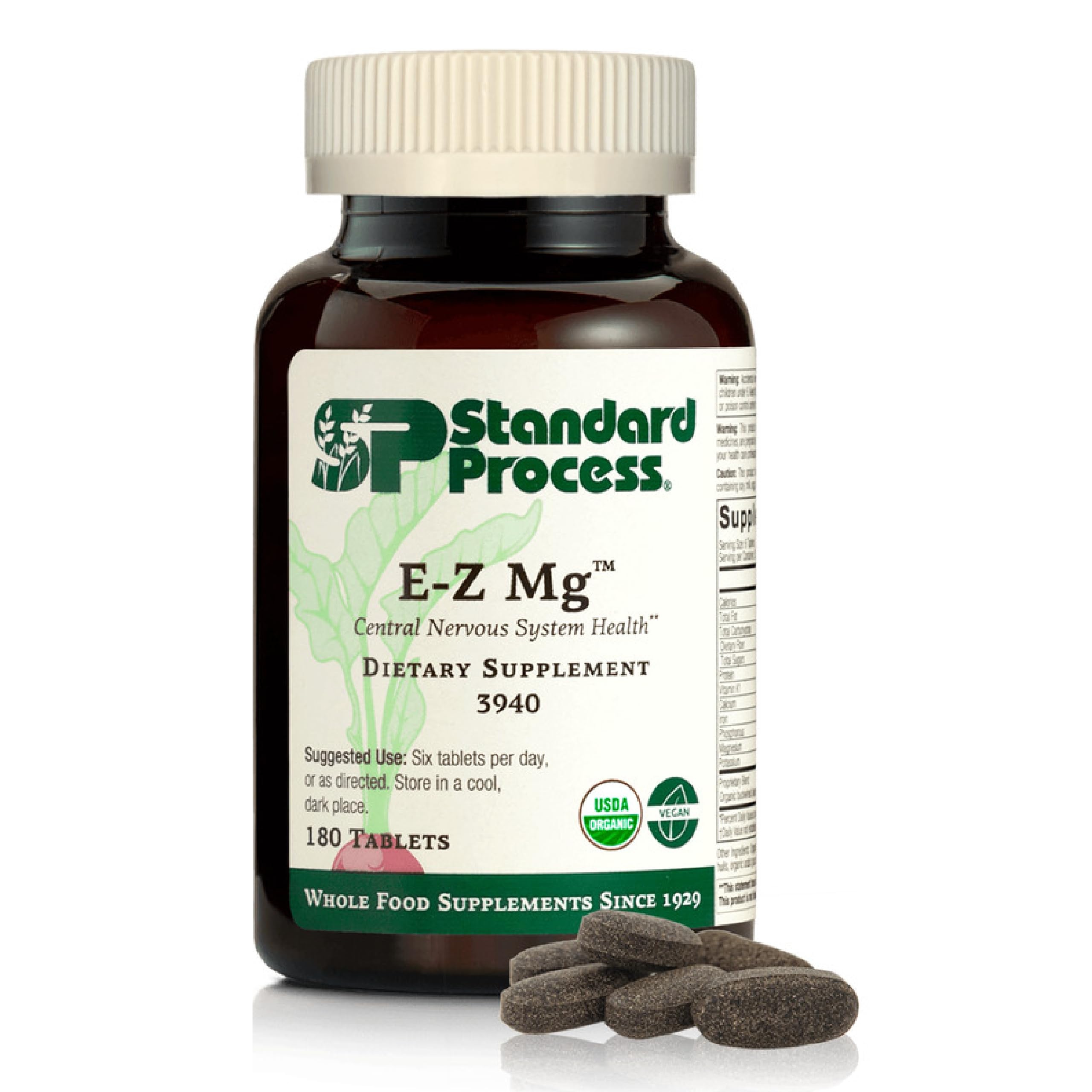 Standard Process E-Z Mg – bouteille, soutien naturel du système nerveux.