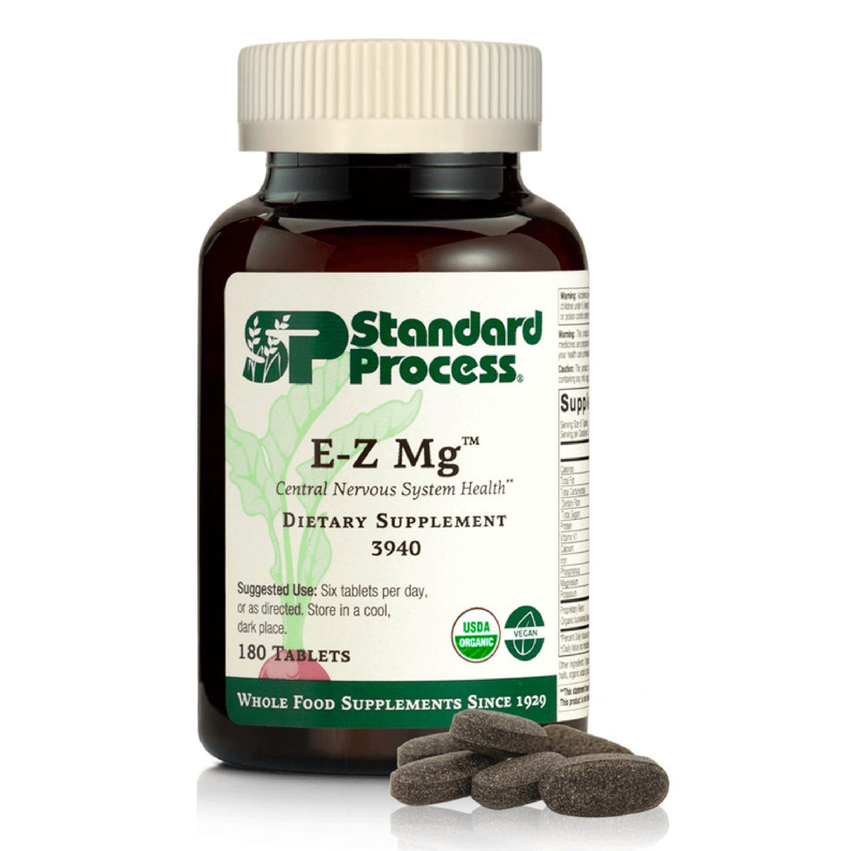 Standard Process E-Z Mg – bouteille, soutien naturel du système nerveux.