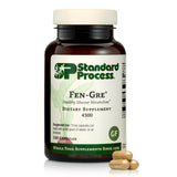 Standard Process Fen-Gre: bouteille recto, soutien respiratoire potentiel et métabolisme sain.