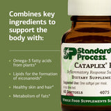 Standard Process Flax Oil Plus – ingrédients de lin, informations nutritionnelles détaillées.