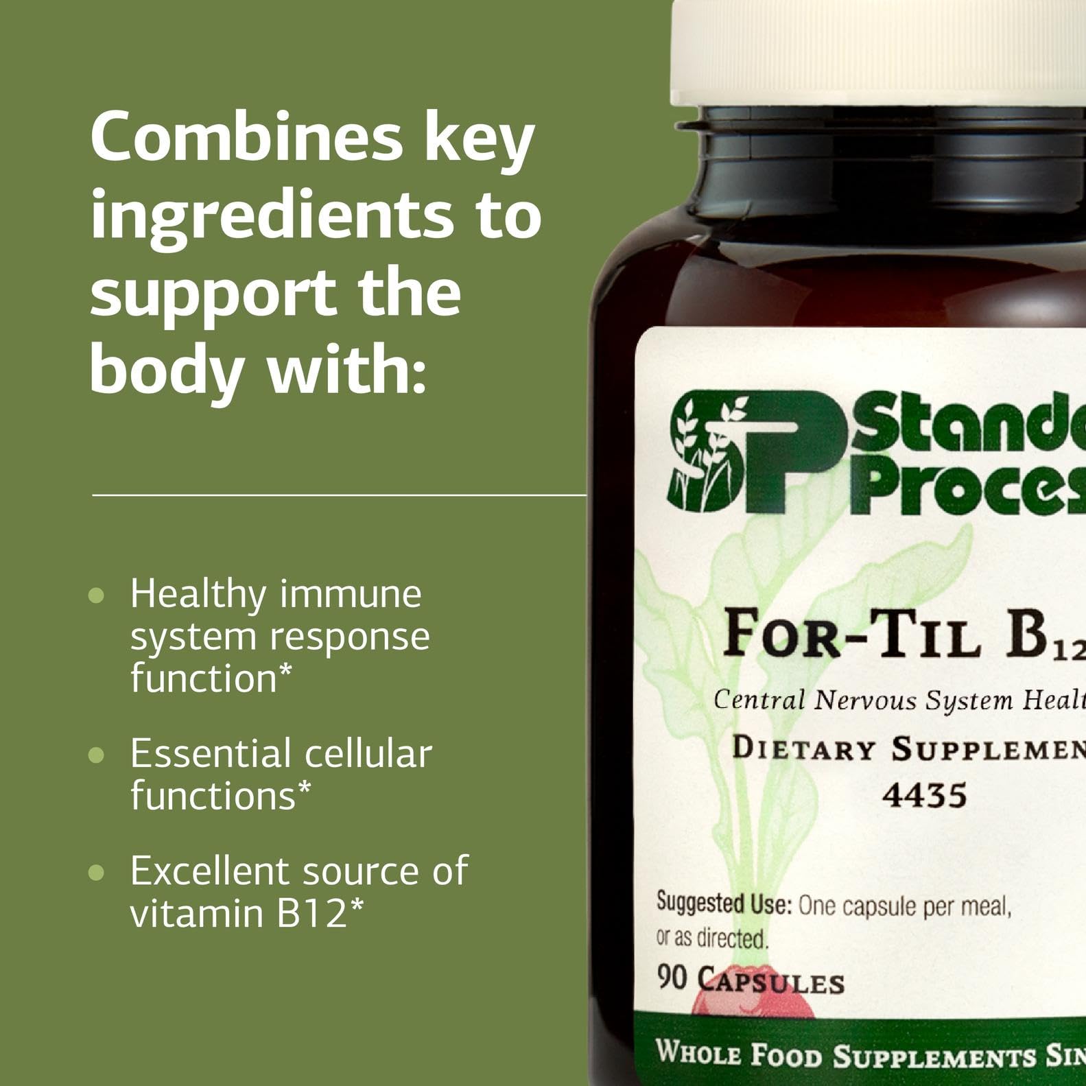 Standard Process For-Til B12 : emballage, produit sans lait ni soja.