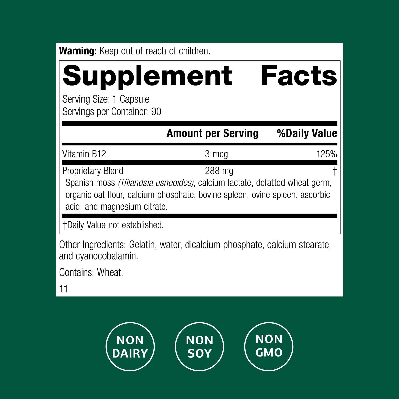 Standard Process For-Til B12 : capsules visibles, soutien potentiel d'énergie au quotidien.