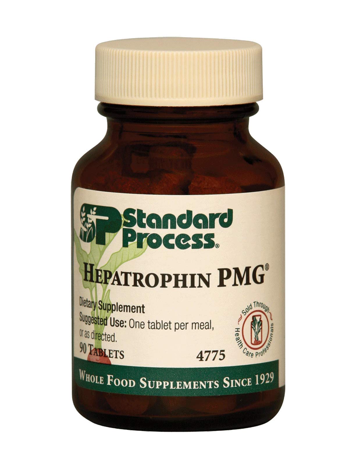 Hepatrophin PMG de Standard Process dans une bouteille, soutien potentiel à la fonction hépatique.