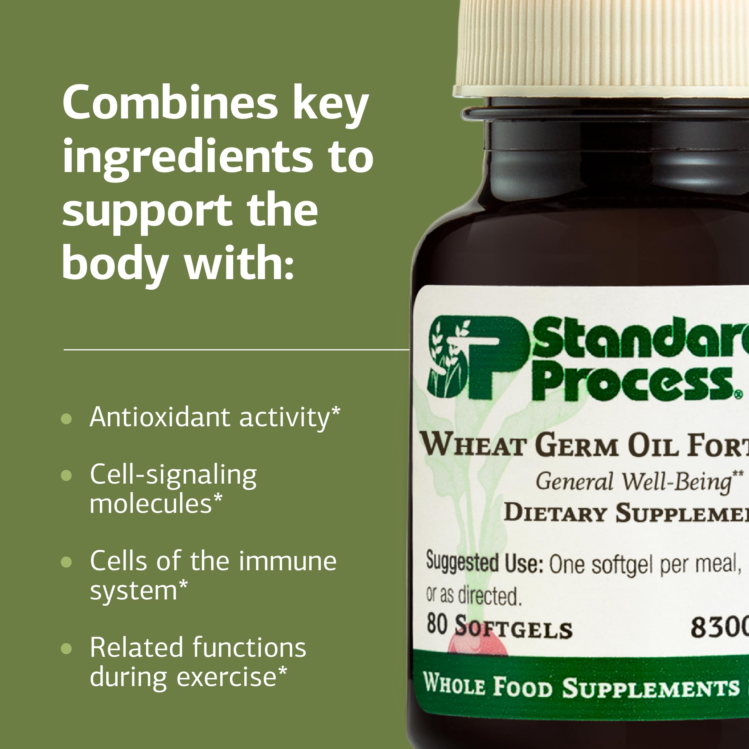 Standard Process huile-germe-ble-dose: concentration en vitamine E naturelle pour la protection cellulaire.