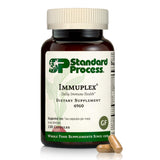 Immuplex Standard Process: bouteille ouverte illustrant le soutien des défenses naturelles.