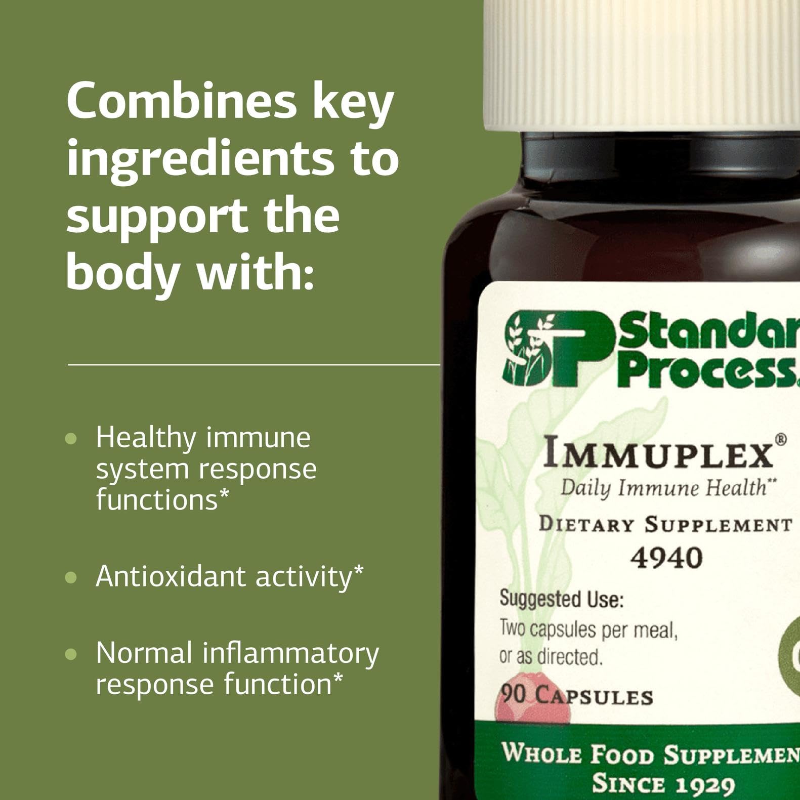 Immuplex — dosage simple à suivre pour une prise régulière.