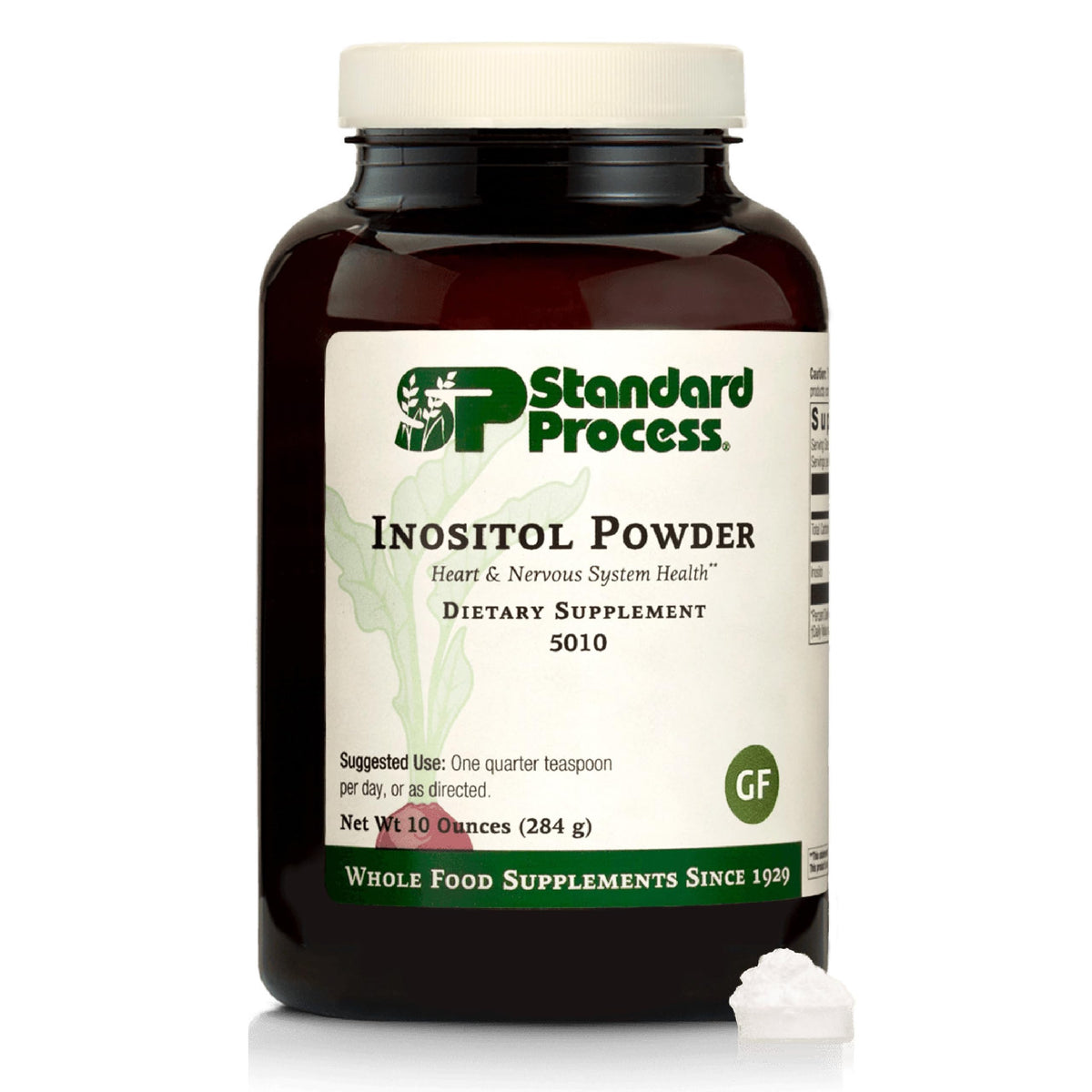 Standard Process Inositol Poudre en bouteille, soutien potentiel au cœur et au système nerveux.