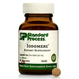 Standard Process Iodomere: bouteille de comprimés prête à la prise quotidienne.