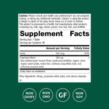 Étiquette Iodomere Standard Process affichant le dosage d'iode par comprimé.