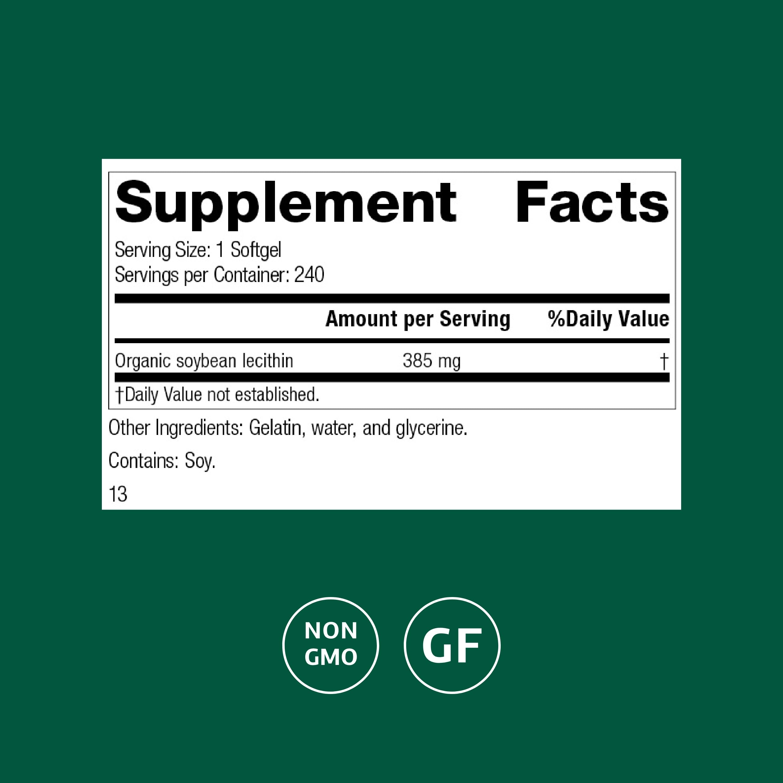 Standard Process Lecithine de Soja — gélules dans la main, usage quotidien possible pour soutenir le foie.