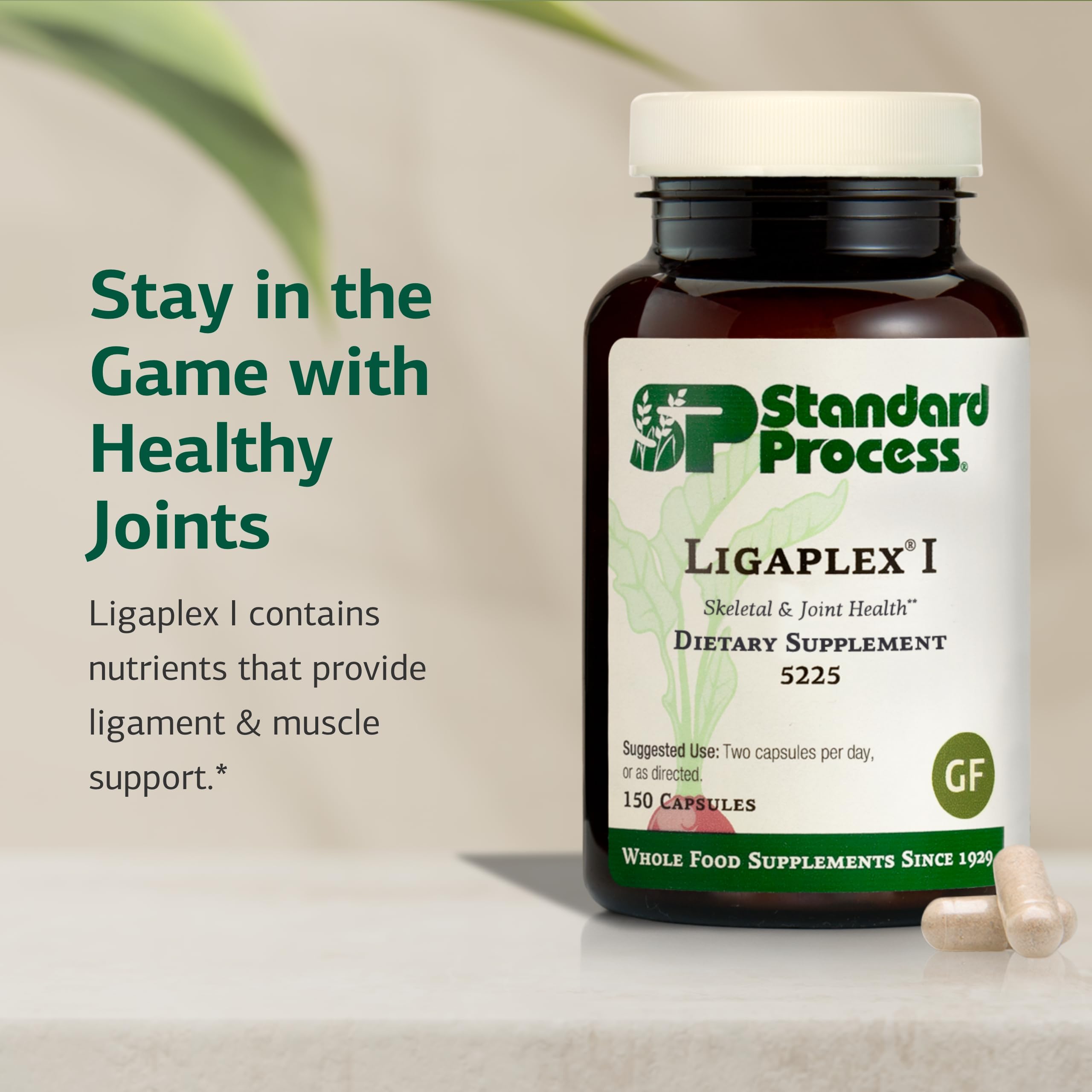 Emballage Standard Process Ligaplex I avec étiquette lisible, sans soja et sans gluten.