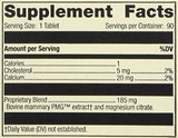 Standard Process Mammary PMG : étiquette lisible facilitant l'identification