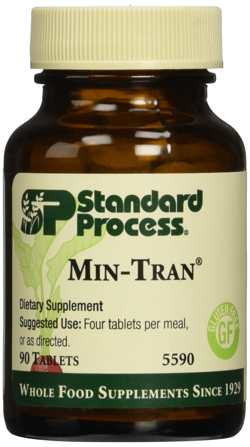 Min-Tran 90T de Standard Process: bouteille de comprimés pour le soutien du système nerveux.