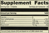 Min-Tran 90T: étiquette démontrant calcium et magnésium pour le soutien nutritionnel.