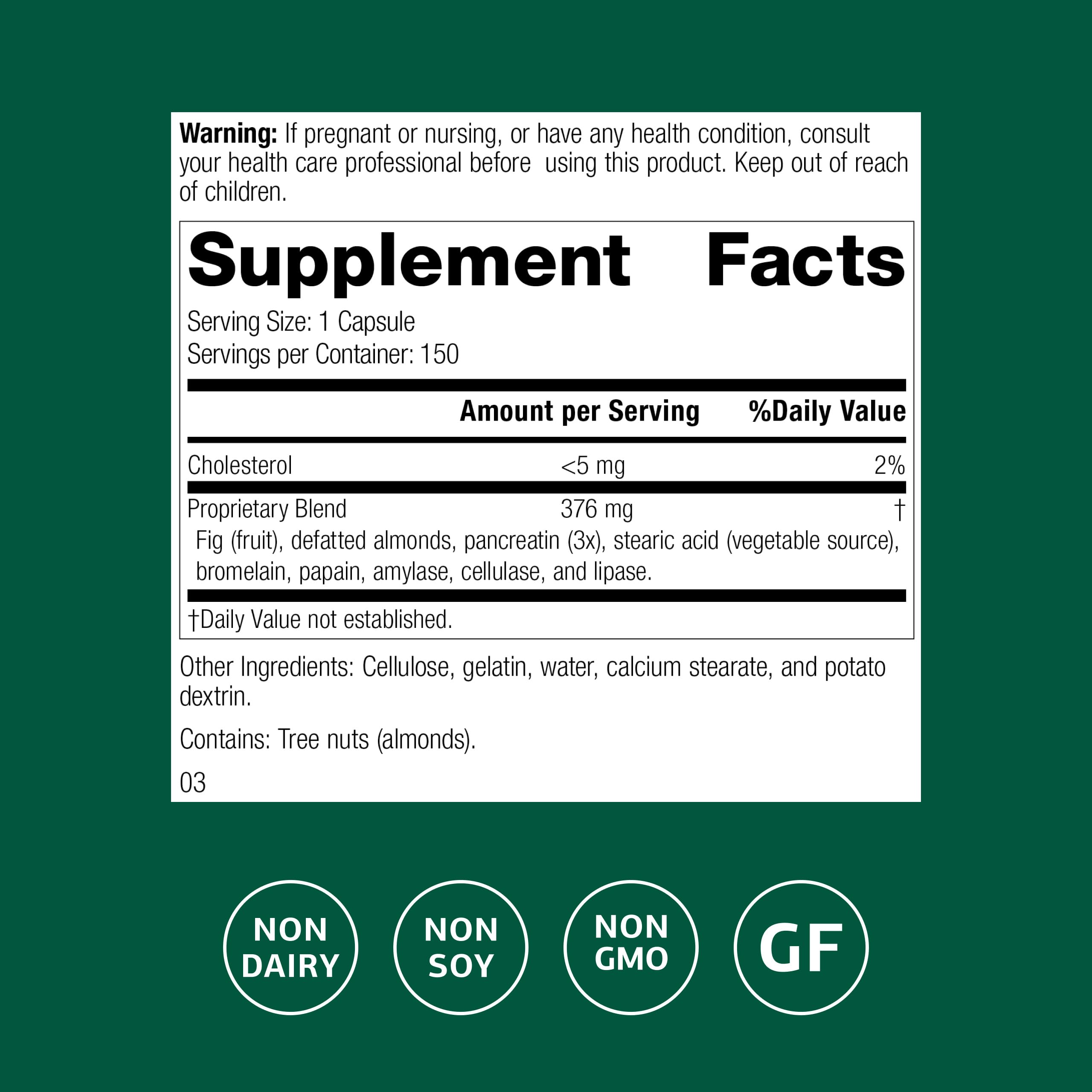 Multizyme, capsules digestives faciles à intégrer à votre routine alimentaire.