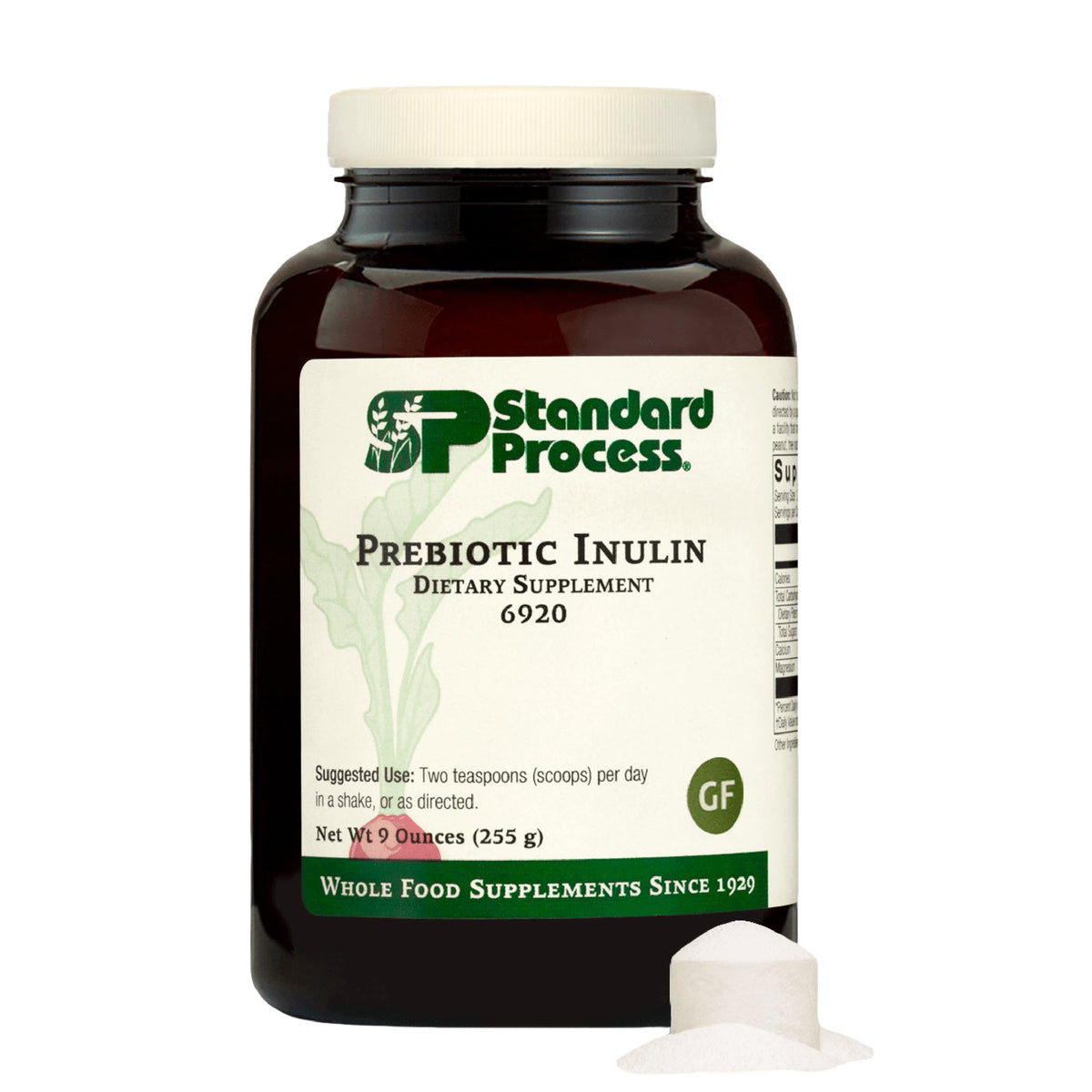 Standard Process Prebiotic Inulin – Bouteille: soutien digestion et microbiome potentiellement.