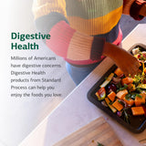 Standard Process Prebiotic Inulin – Illustration intestin: soutien potentiel à la santé intestinale.