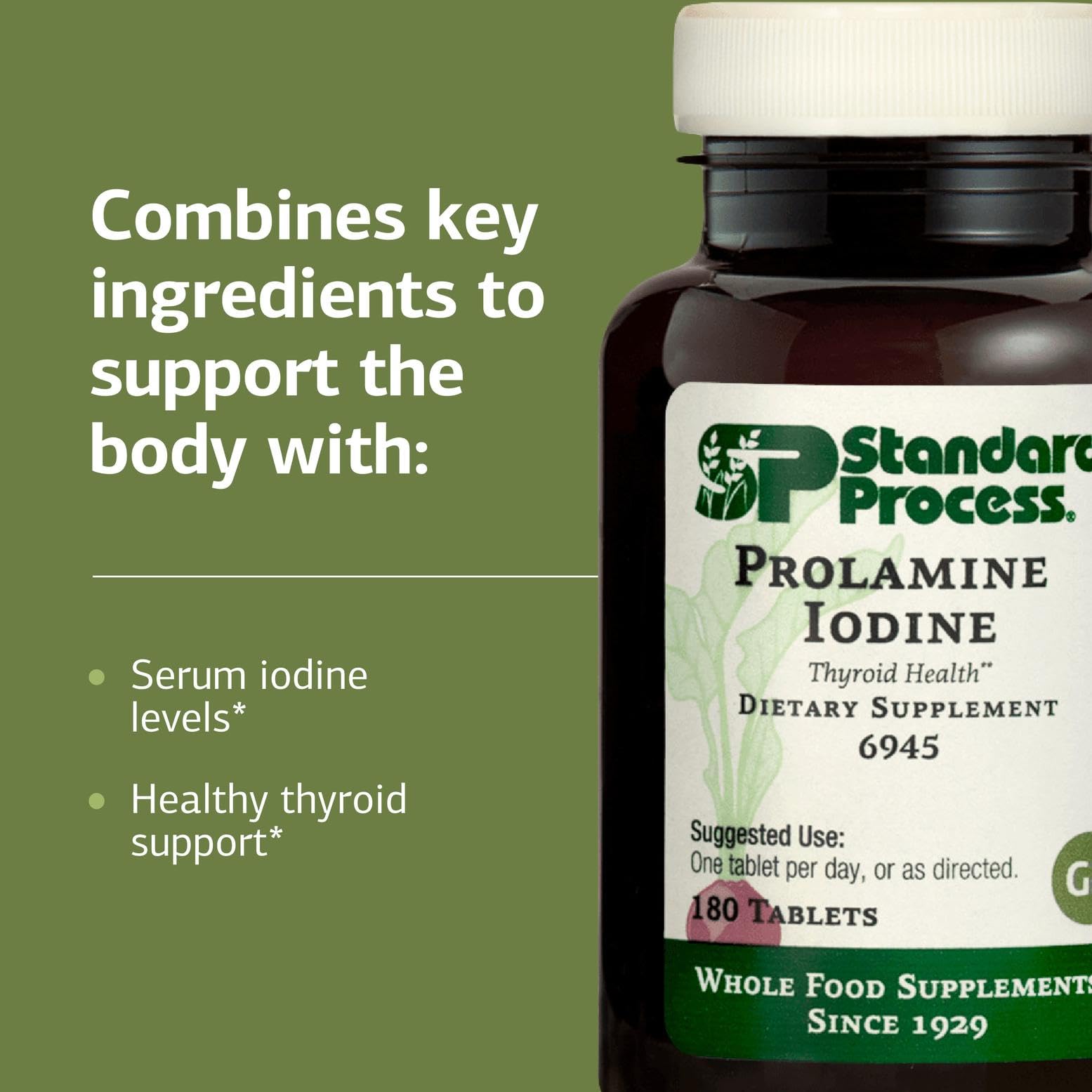 Standard Process Prolamine Iodine – emballage carton, présentation naturelle et durable