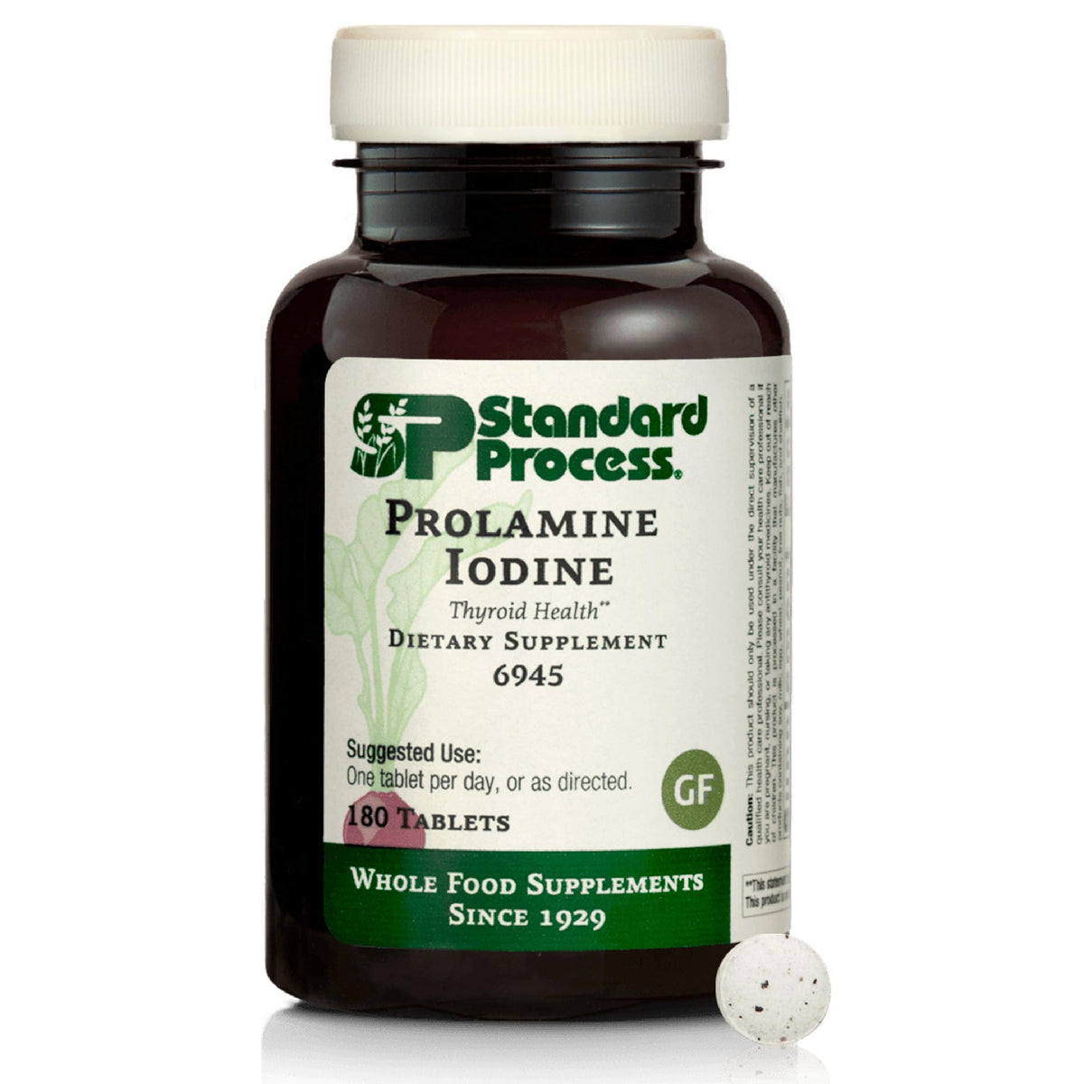 Standard Process Prolamine Iodine – bouteille visible, utilisation quotidienne possible pour un apport en iode