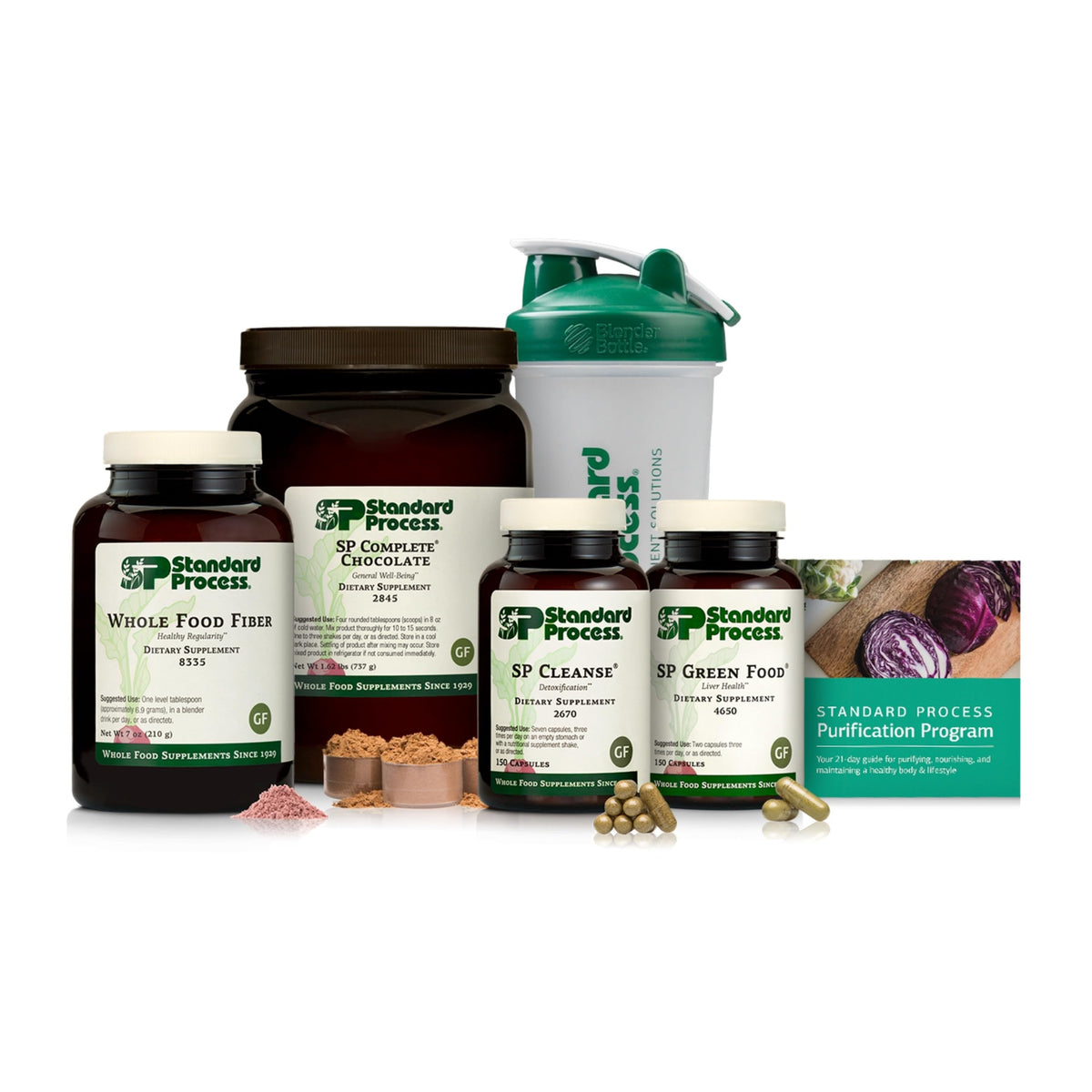 Standard Process Purification Kit Chocolat, bouteille, pratique pour votre routine quotidienne.