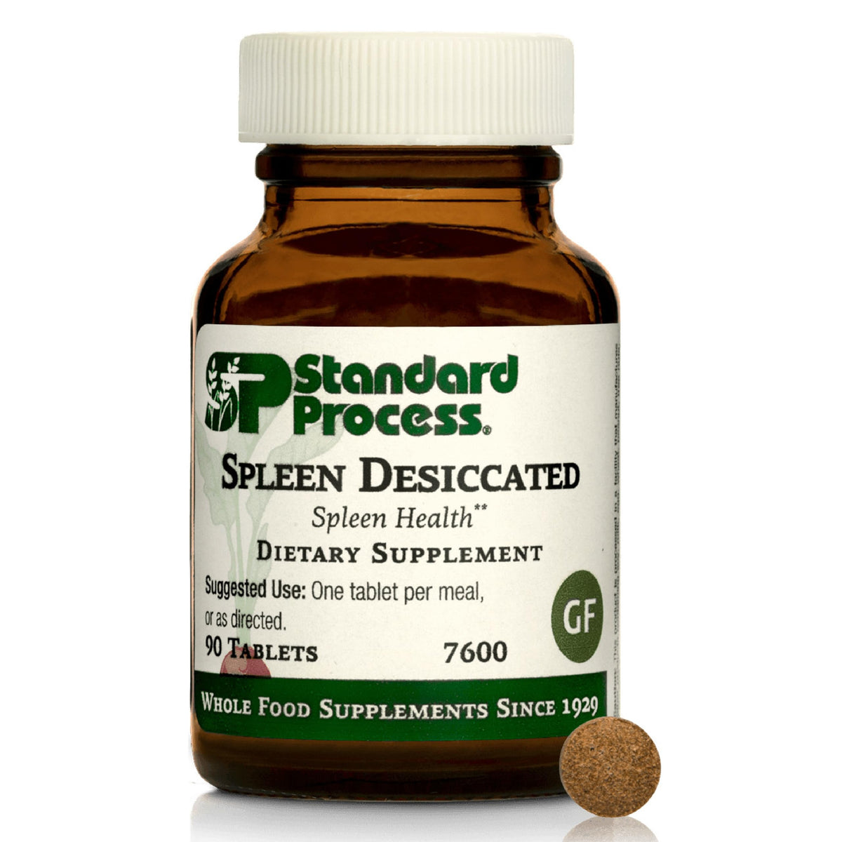 Standard Process Spleen Desiccated, comprimés: soutien potentiel à la rate et au système immunitaire.