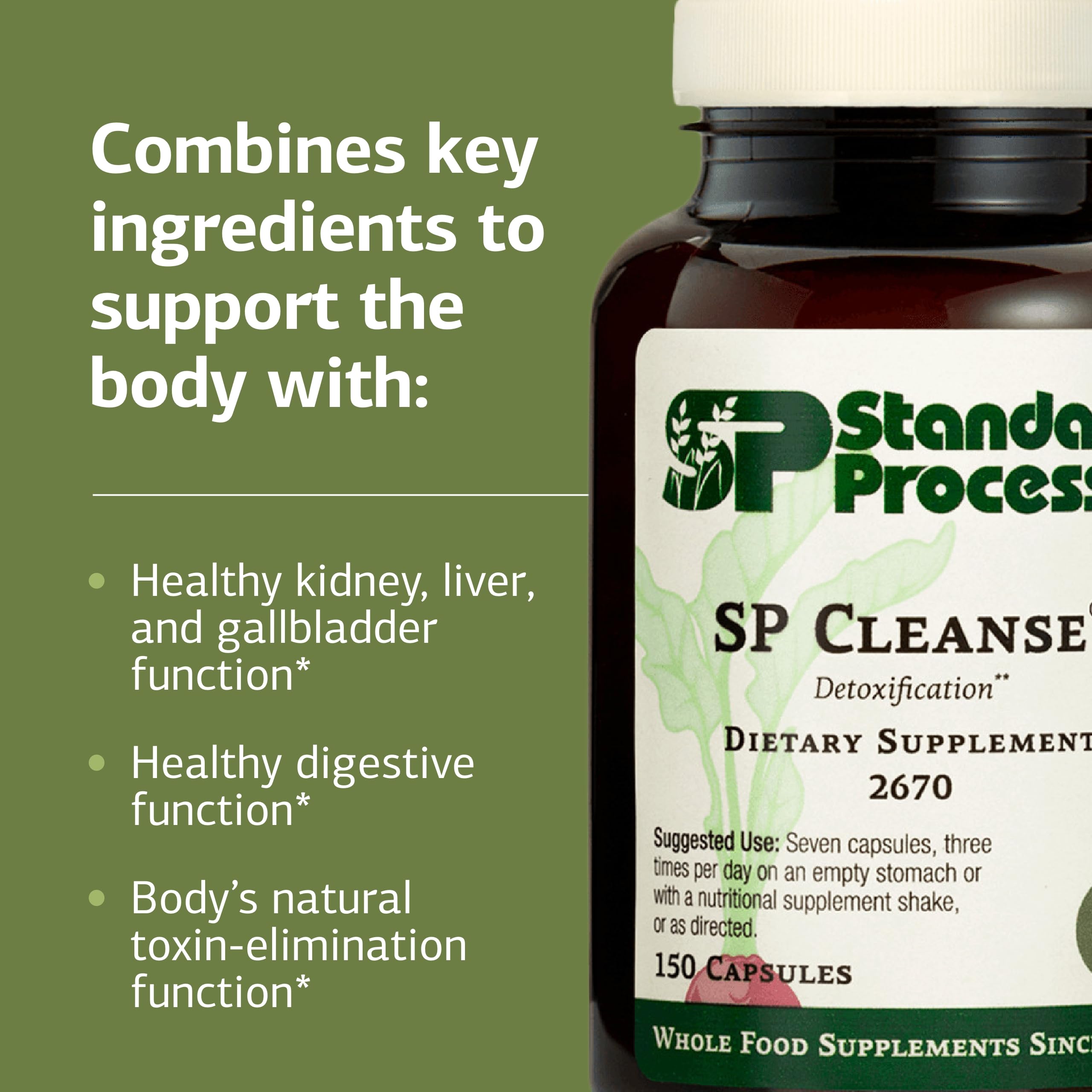 SP Cleanse – Capsule et verre d'eau, utilisation quotidienne pratique.