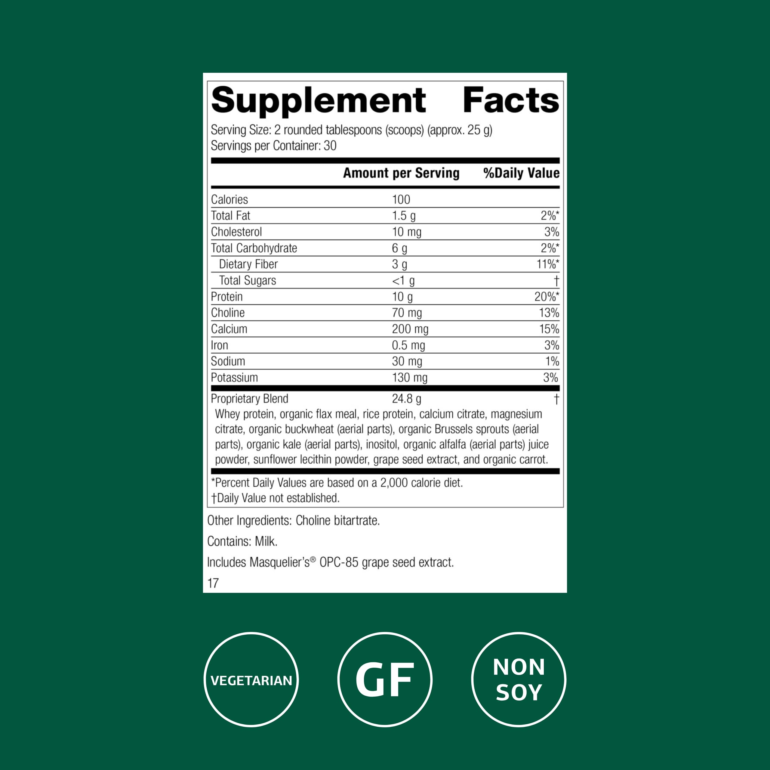 Standard Process SP Complete — cuillère-dose, dosage précis pour des shakes quotidiens