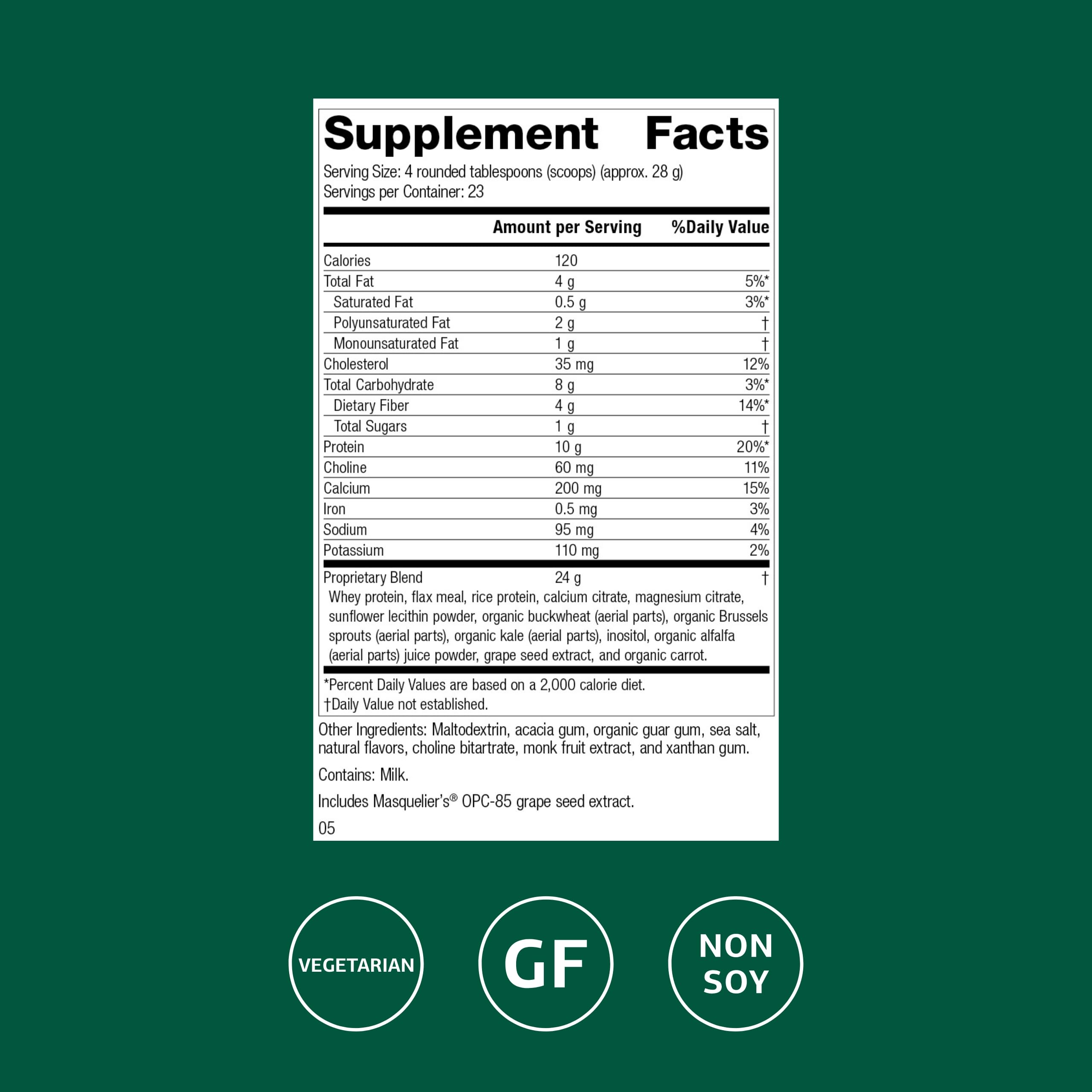 Standard Process SP Complete cuillère-doseuse, dosage pratique après l'entraînement.