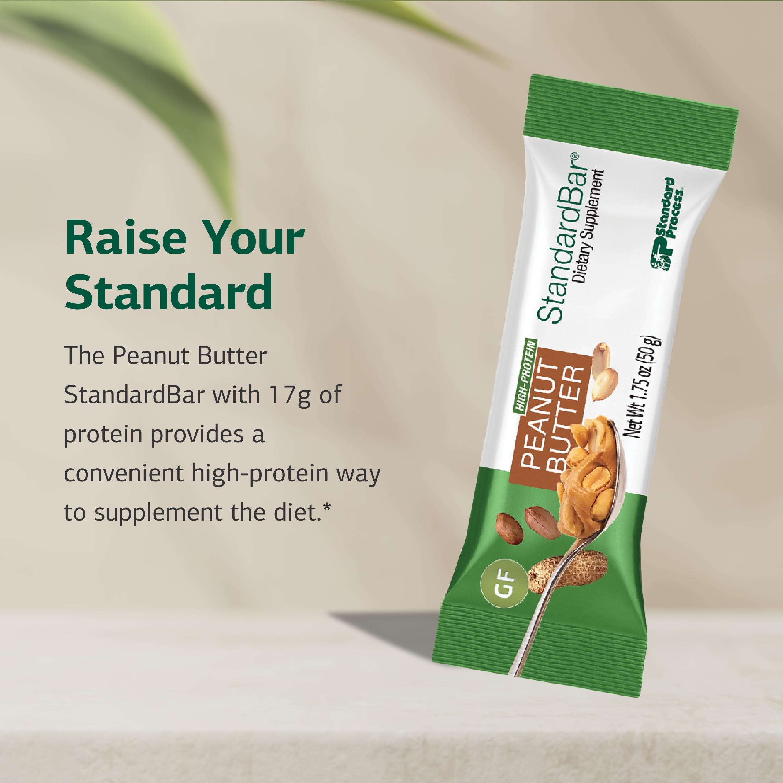 Standard Process StandardBar : liste d'ingrédients naturels pour énergie durable.