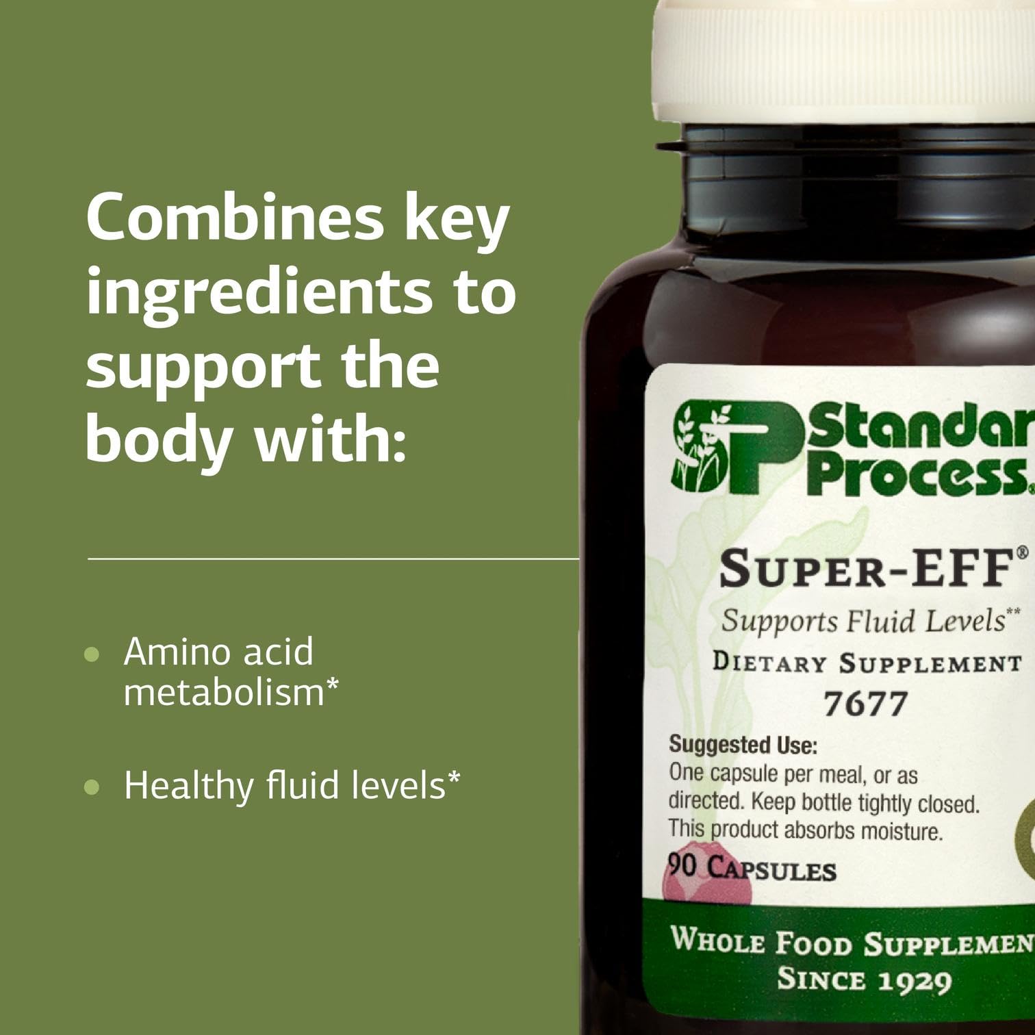 Standard Process Super-EFF: ingrédients d’origine naturelle issus d’aliments complets.