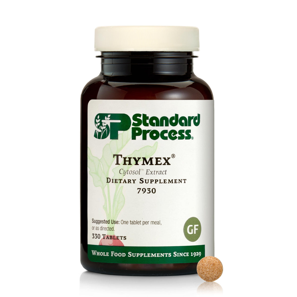 Thymex Cytosol Standard Process : bouteille de 330 comprimés prête à l'emploi.