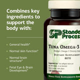 Standard Process Tuna Omega-3 à prendre avec les repas pour une absorption optimale.