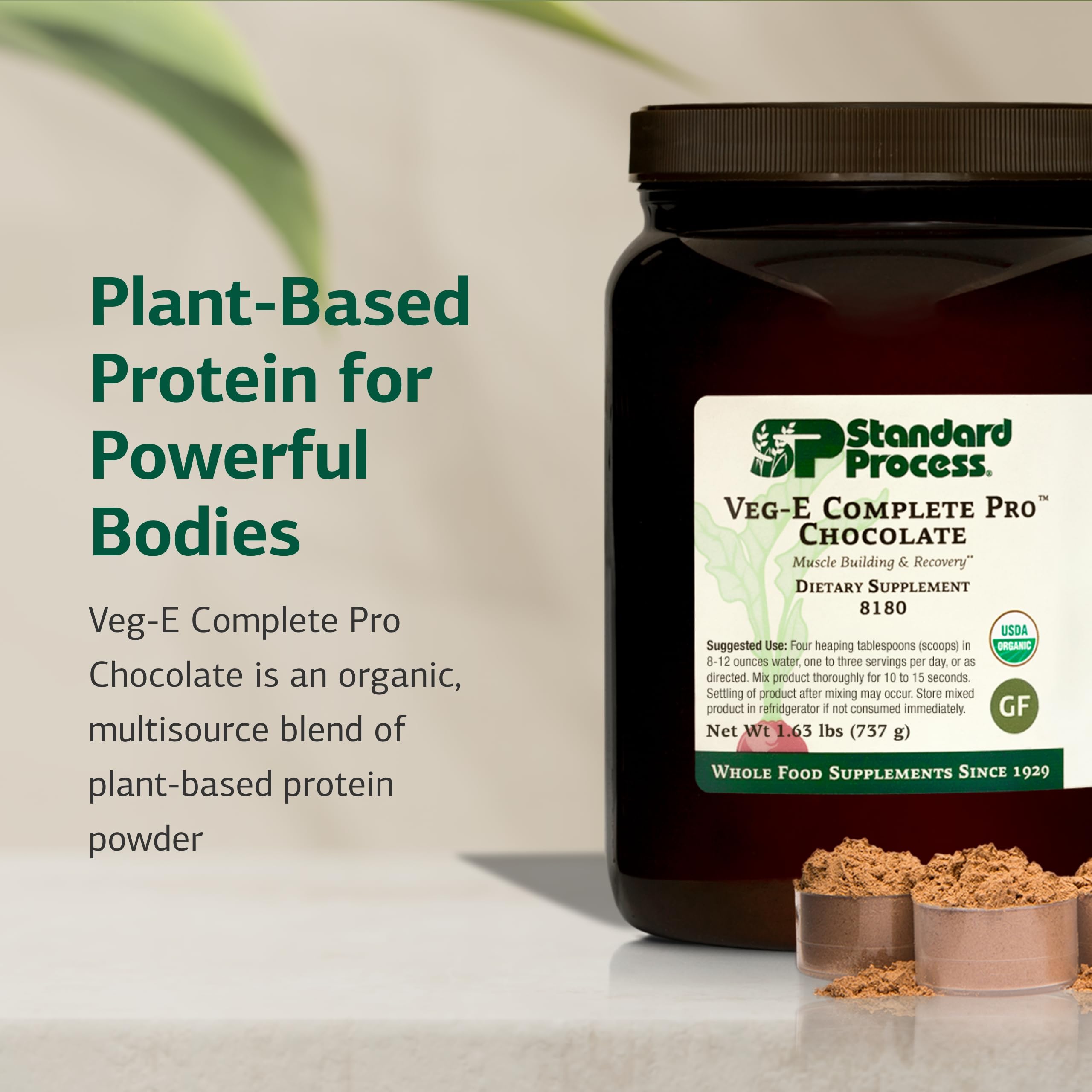 Sachet chocolat Veg-E Complete Pro prêt pour boisson après entraînement.