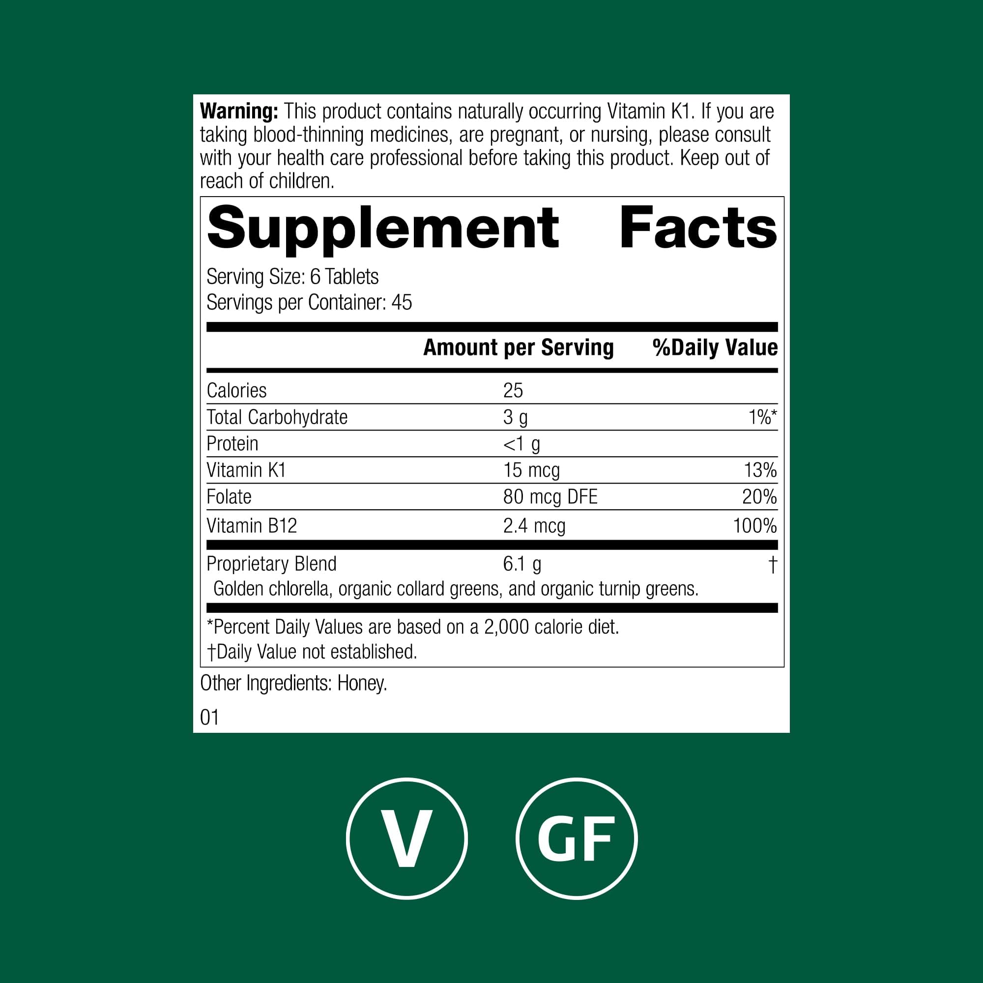 Standard Process Whole Food Folate, capsules, soutien des processus cellulaires et B12 naturel.