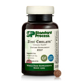 Standard Process Zinc Chelate sur bouteille, soutien potentiel du système immunitaire sain.
